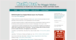 Desktop Screenshot of healthbeatblog.com