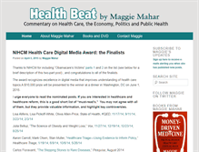 Tablet Screenshot of healthbeatblog.com